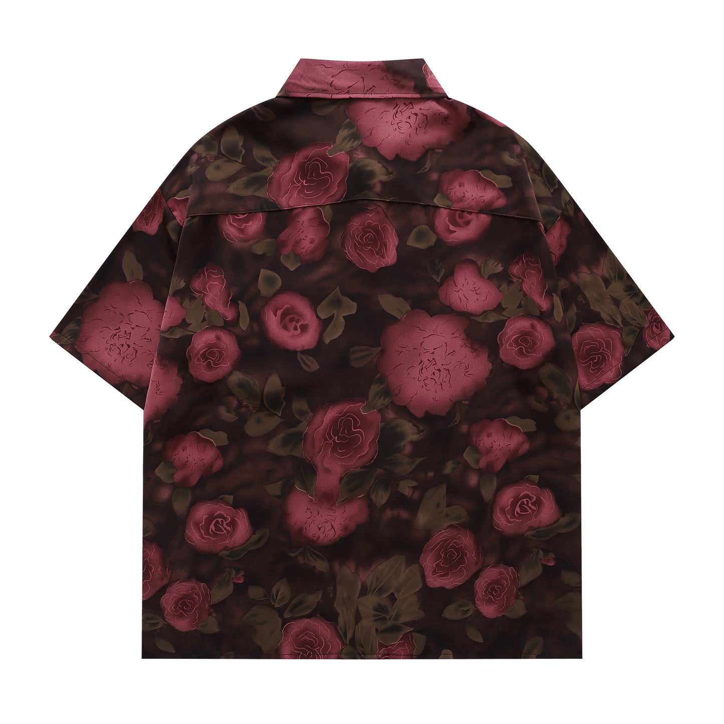 Floral Print Shirt-7082#