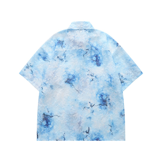 Floral Print tasselled Shirt