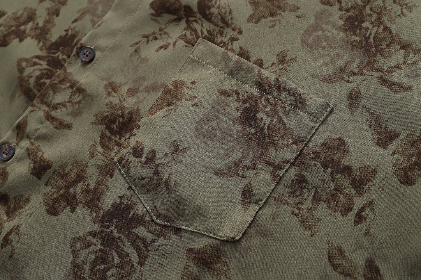 Floral Print Shirt-7092#
