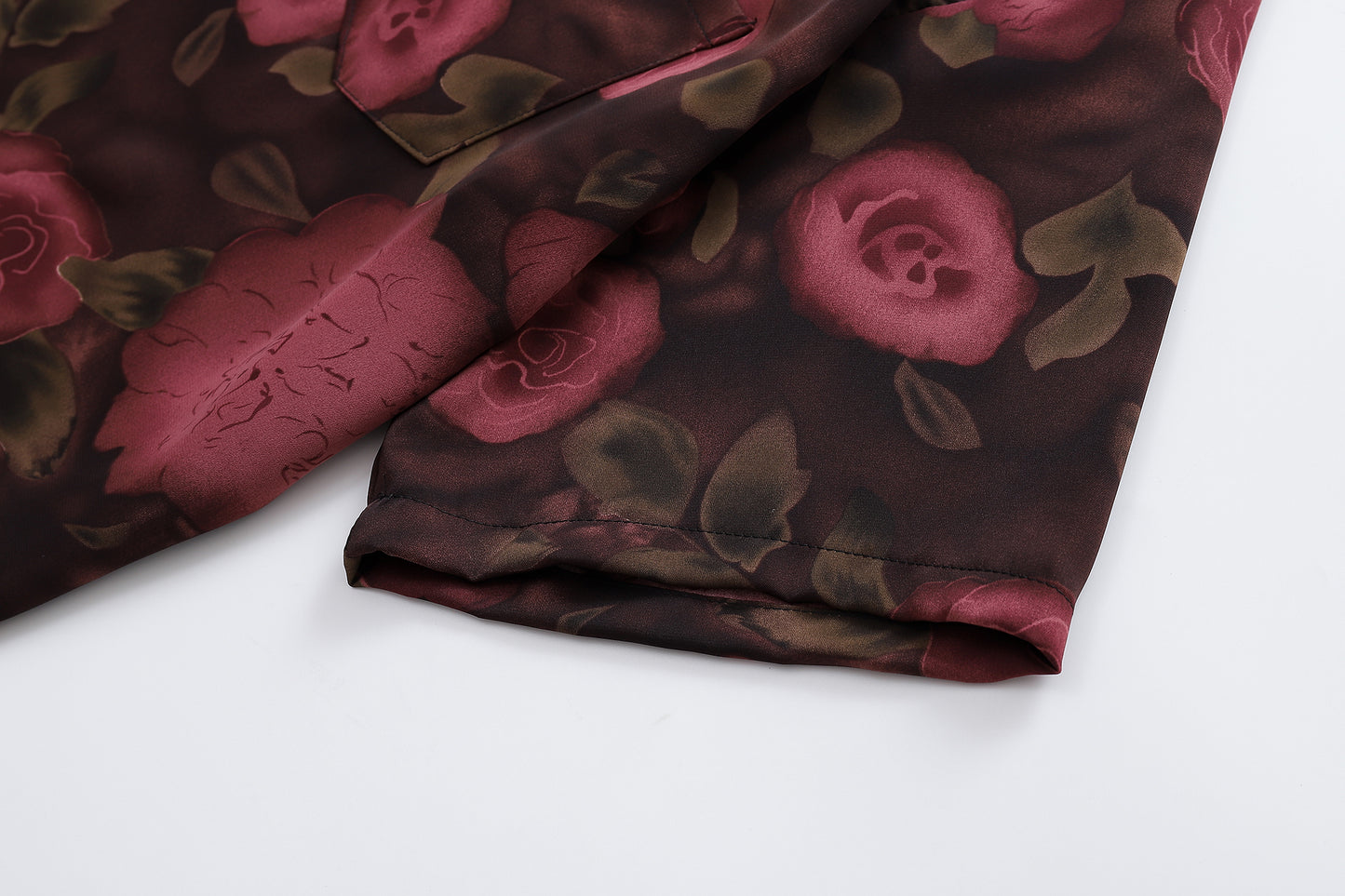 Floral Print Shirt-7082#