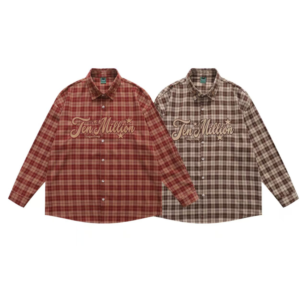 Chequered shirt-9983#