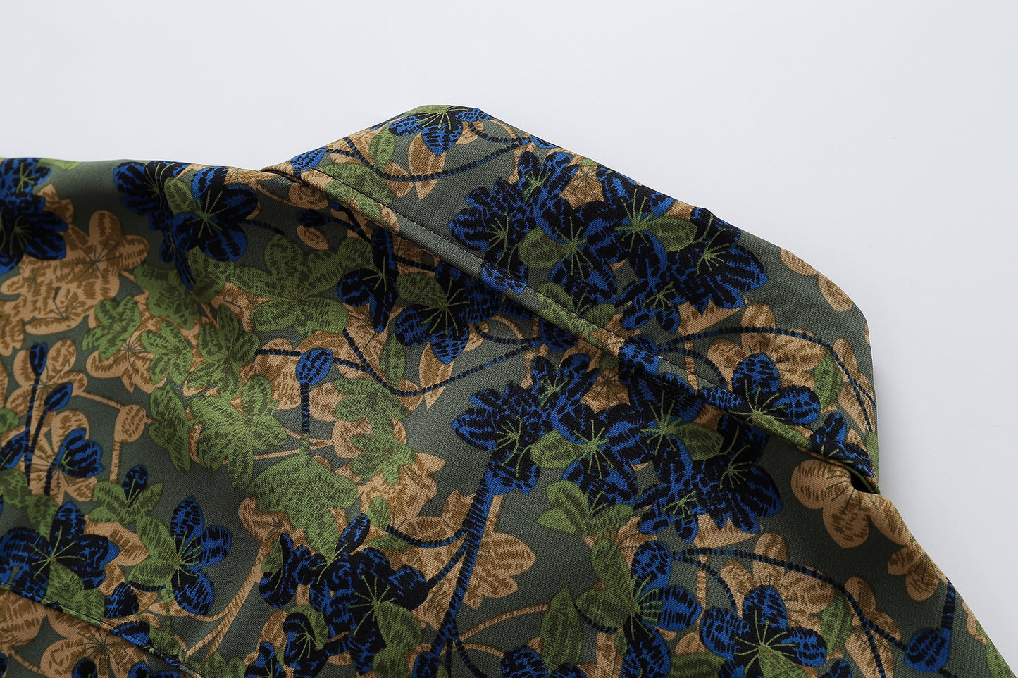 Floral Print Shirt-7116#