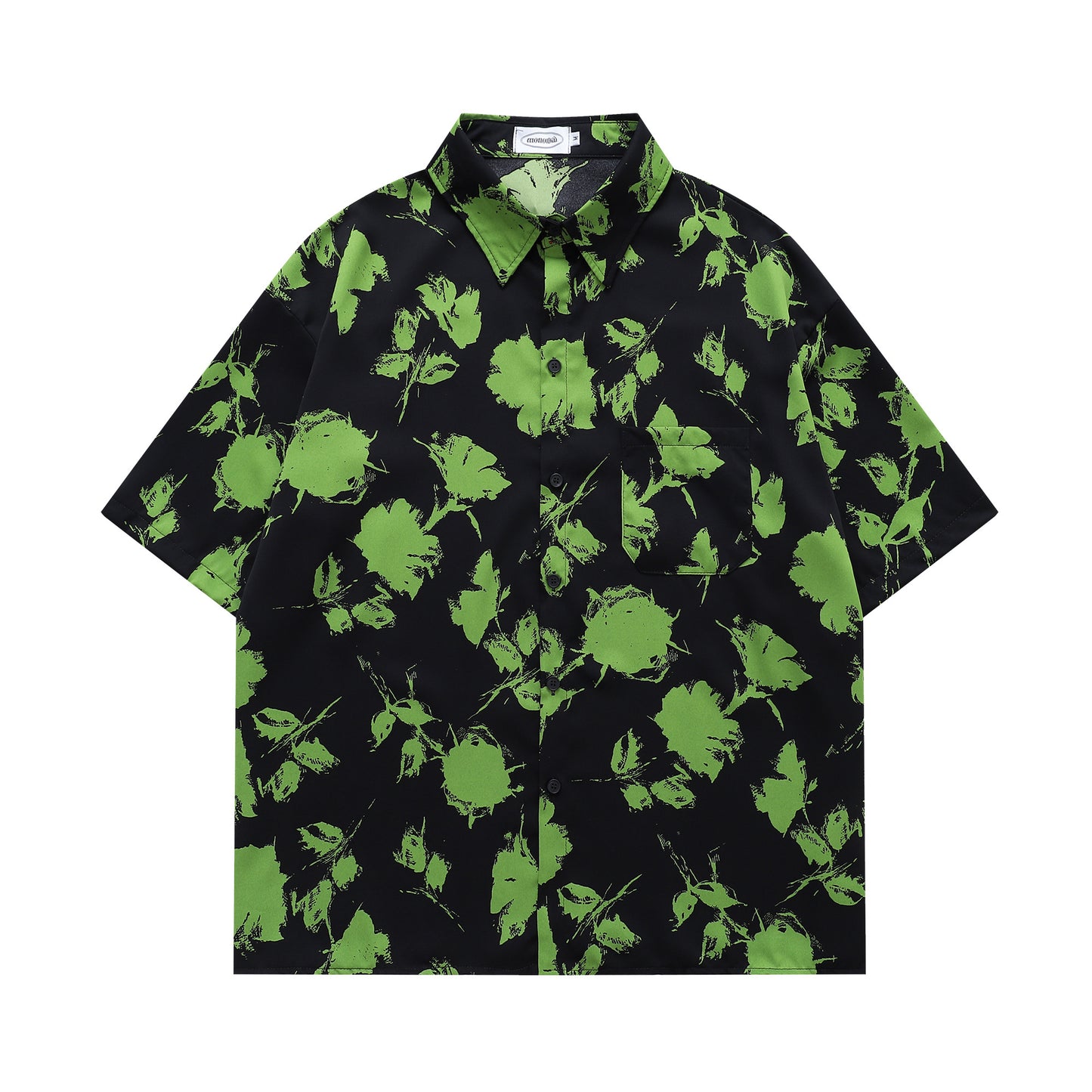Floral Print Shirt-7066#
