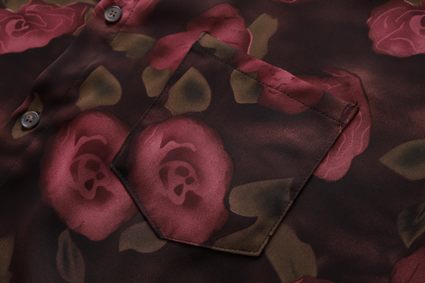 Floral Print Shirt-7082#