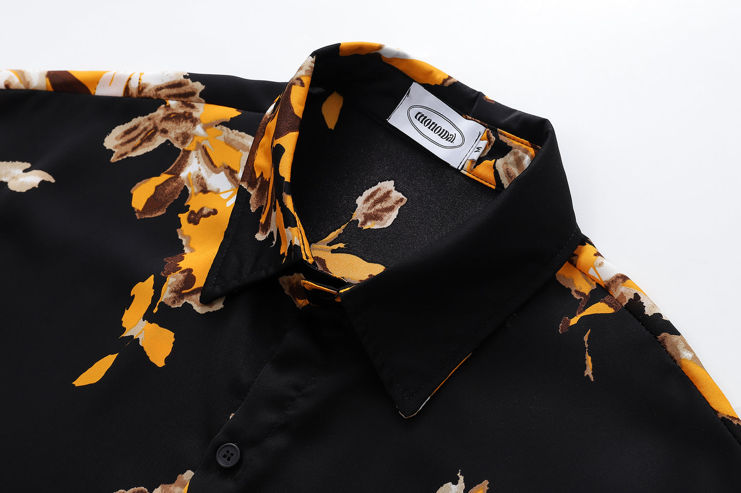 Floral Print Shirt-7093#