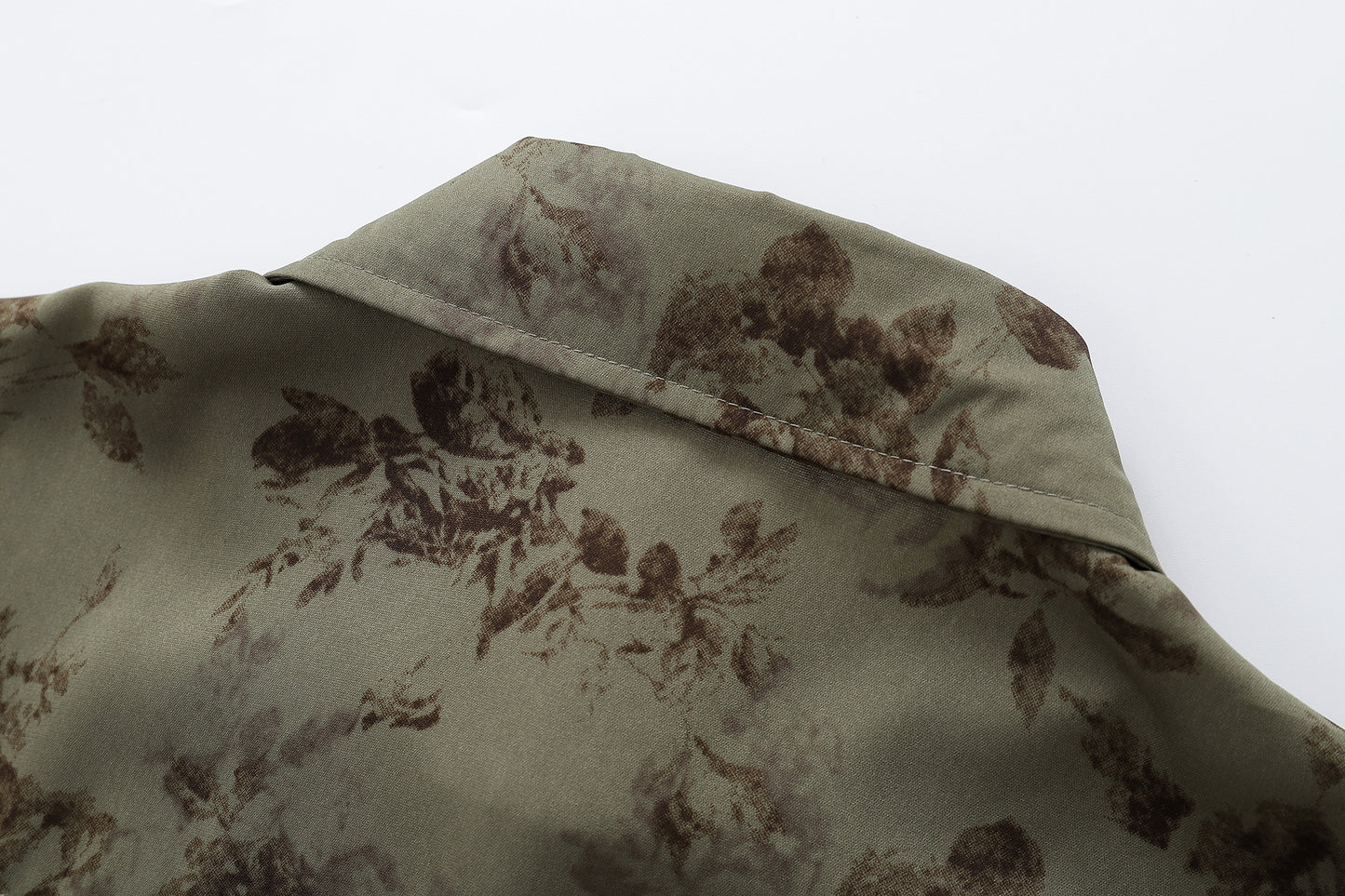 Floral Print Shirt-7092#