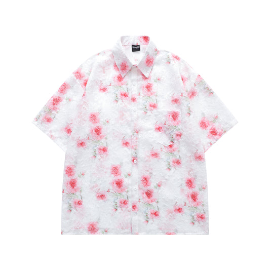 Floral Print Tasselled Shirt