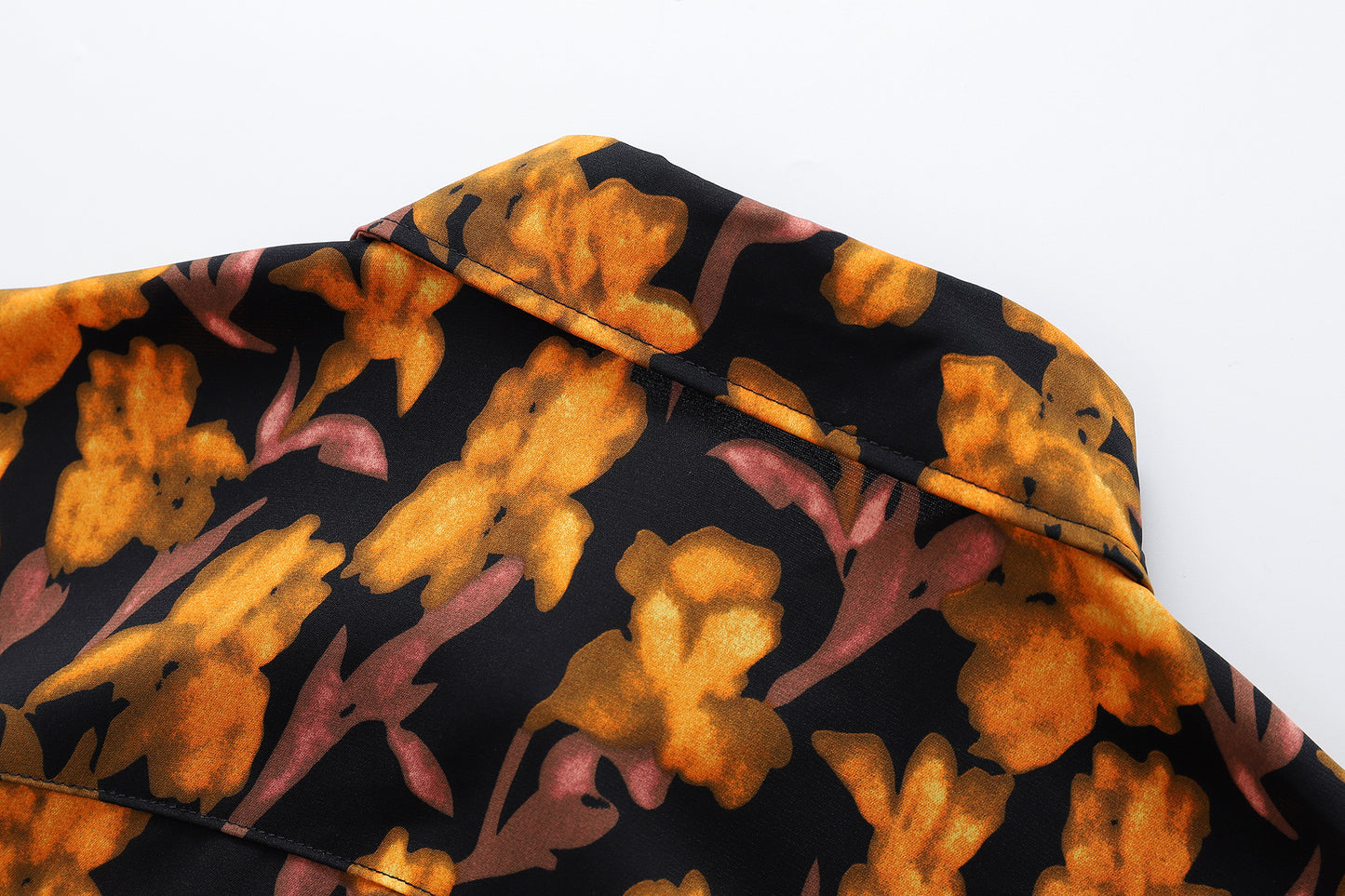 Floral Print Shirt-7071#