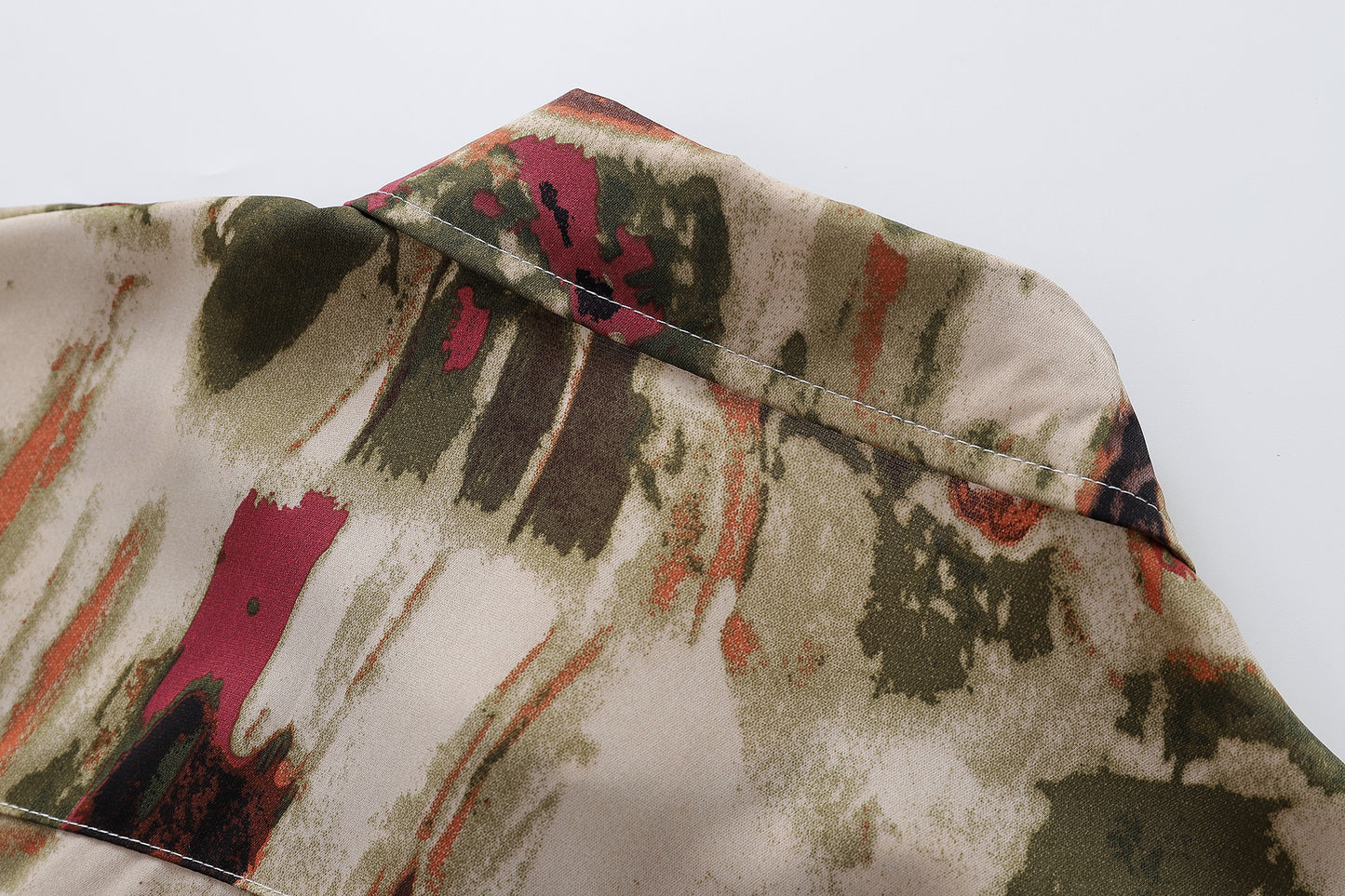 Floral Print Shirt-7095#