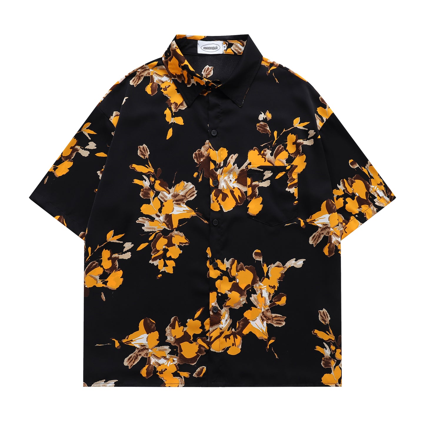 Floral Print Shirt-7093#