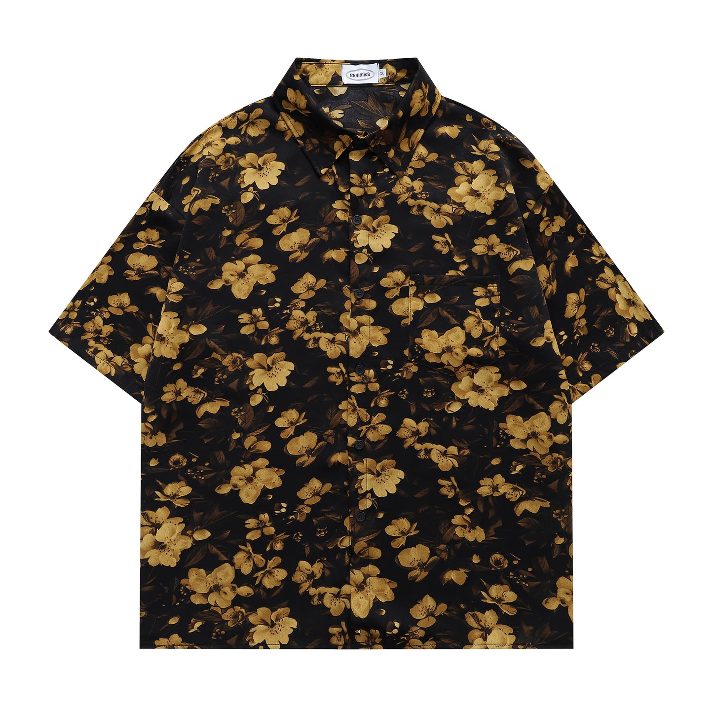 Floral Print Shirt-7083#