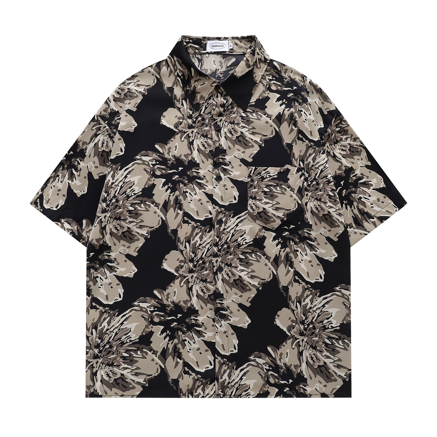 Floral Print Shirt-7055#