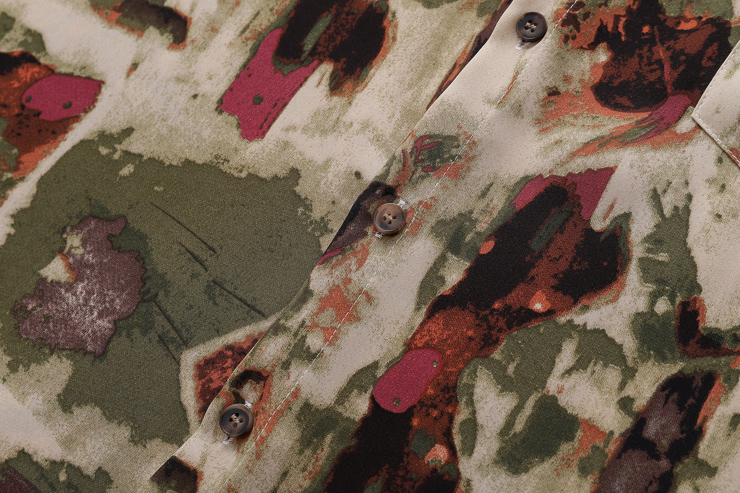 Floral Print Shirt-7095#