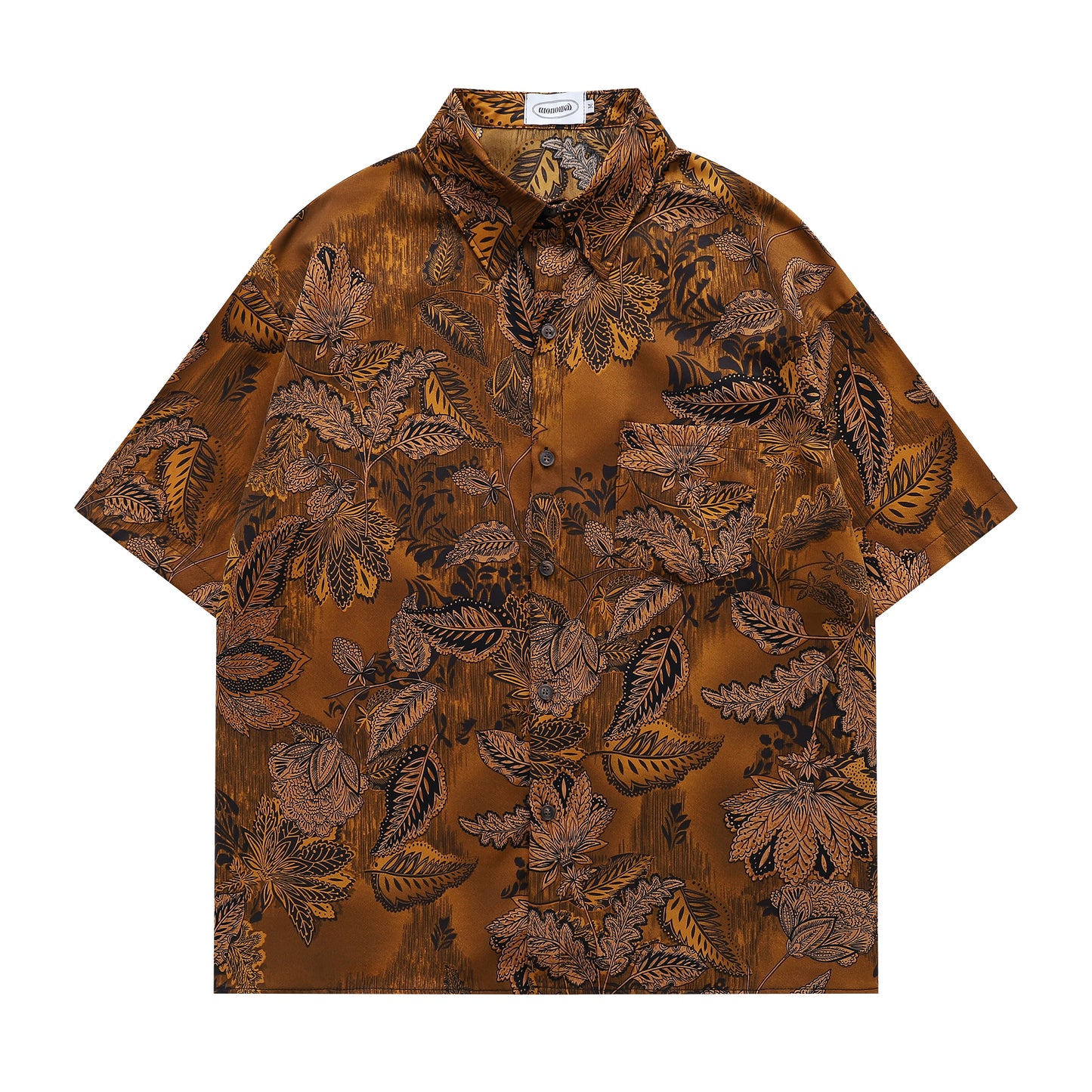 Floral Print Shirt-7097#