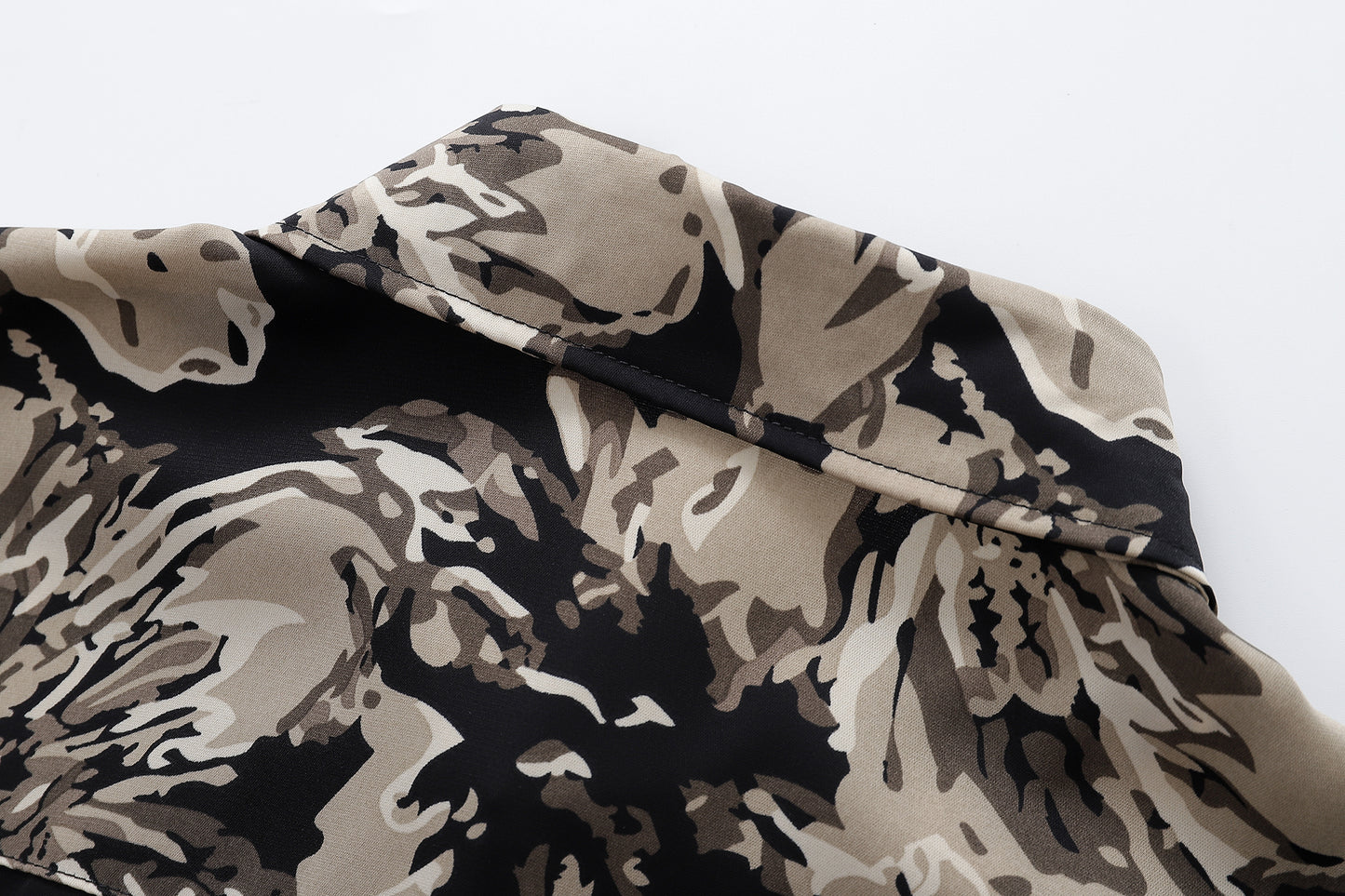 Floral Print Shirt-7055#