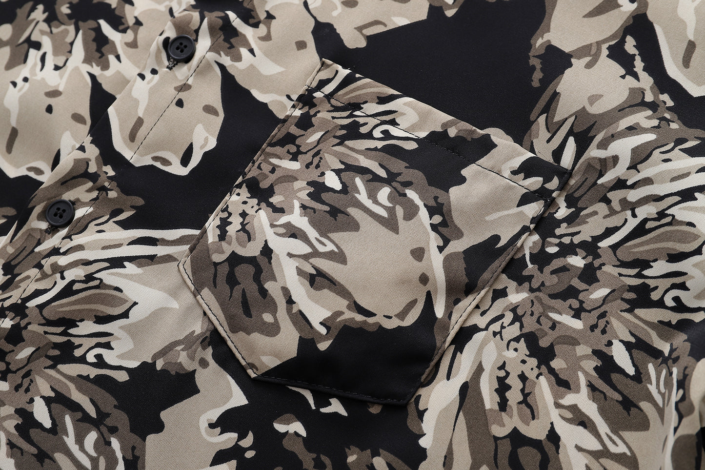 Floral Print Shirt-7055#