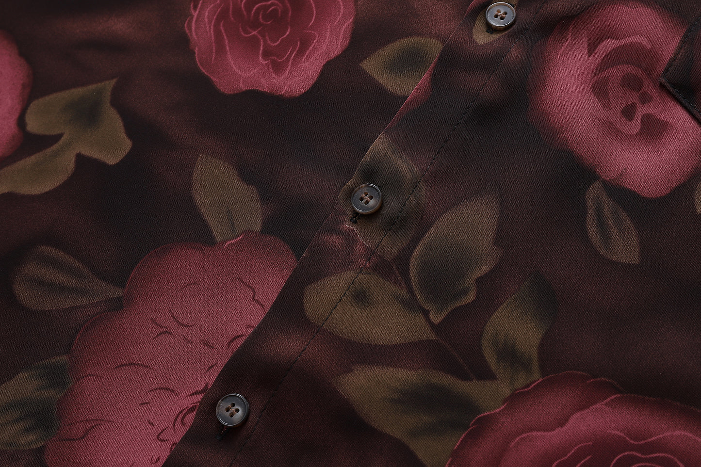 Floral Print Shirt-7082#
