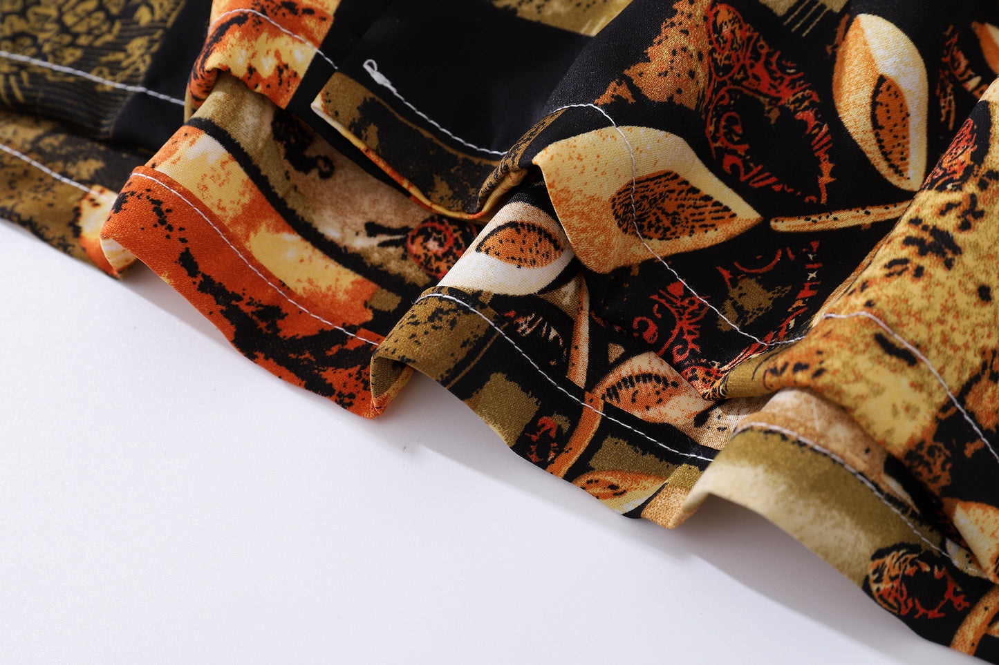 Floral Print Aloha Shirt-77129#