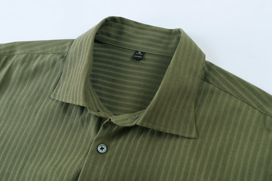 Green Striped Shirt
