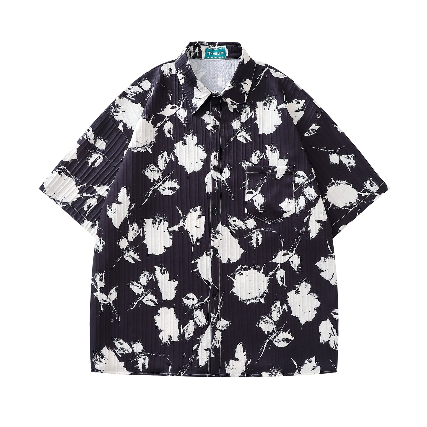 Floral Print Waves Shirt