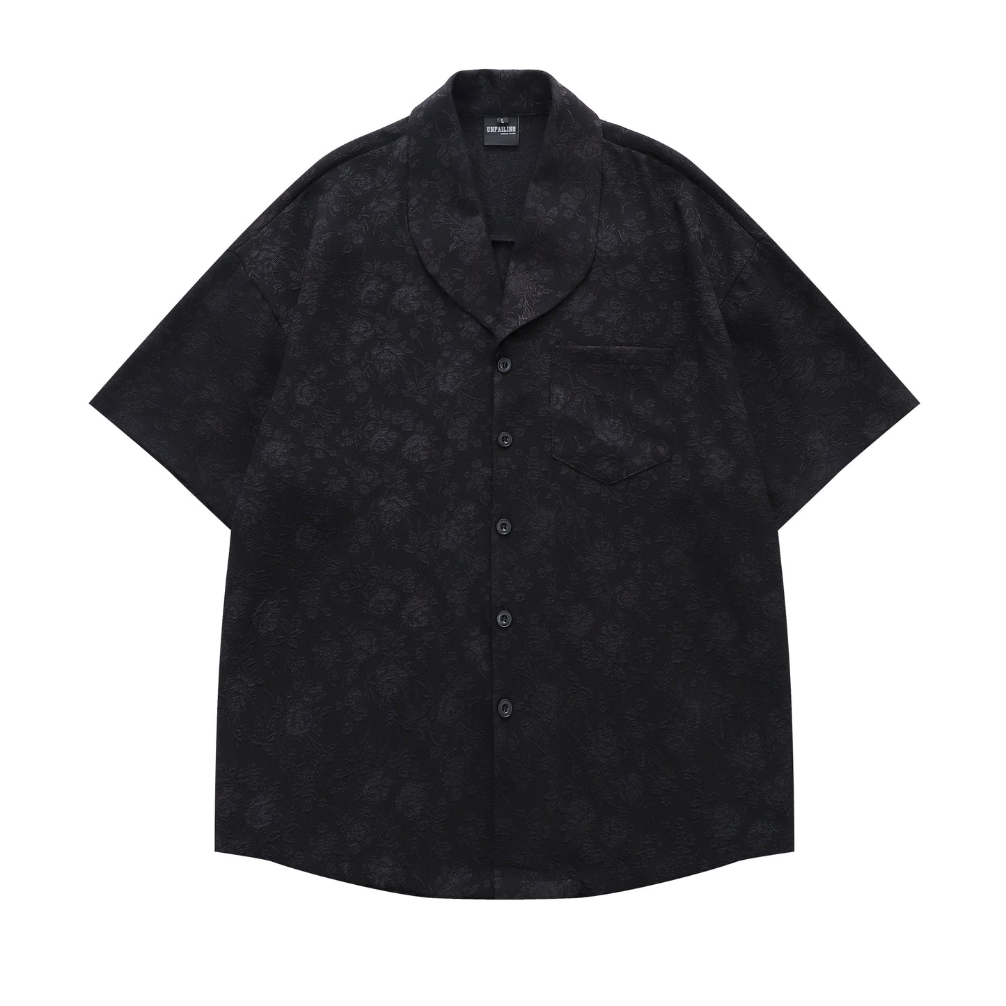 Floral Print Jacquard Shirt-5110#