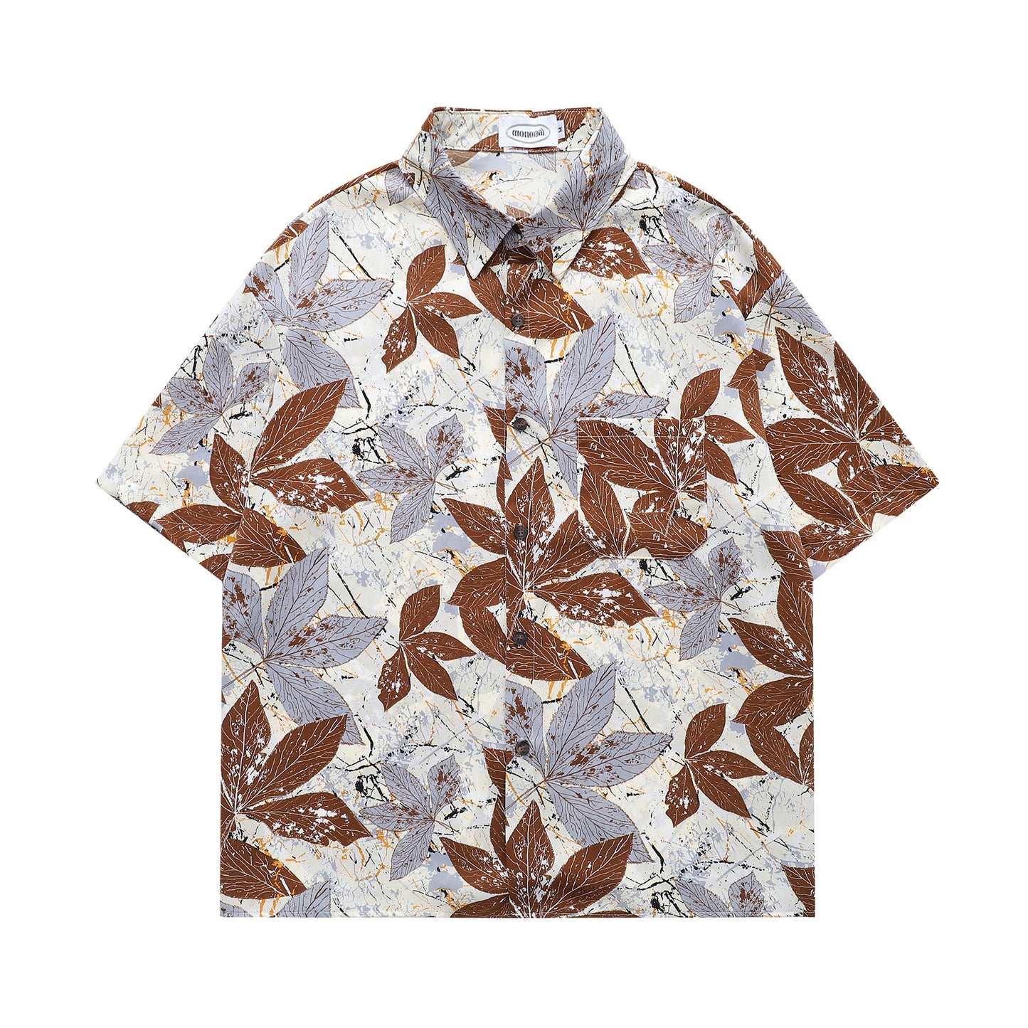 Floral Print Shirt-7072#