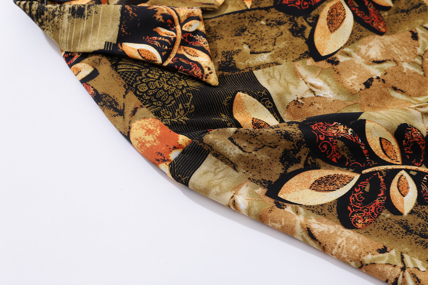 Floral Print Aloha Shirt-77129#