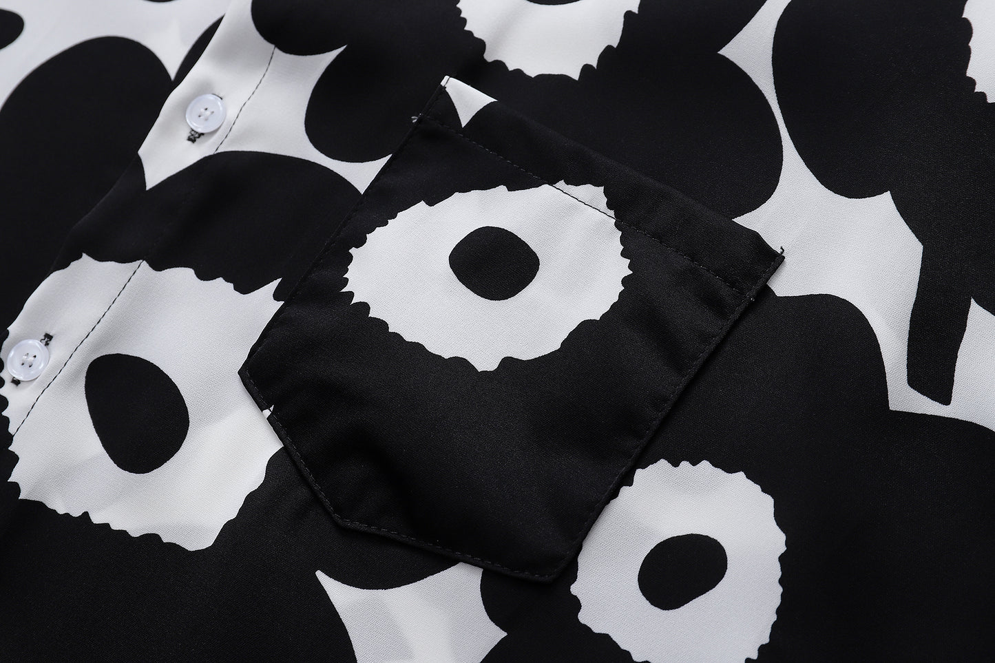 Floral Print Shirt-7085#