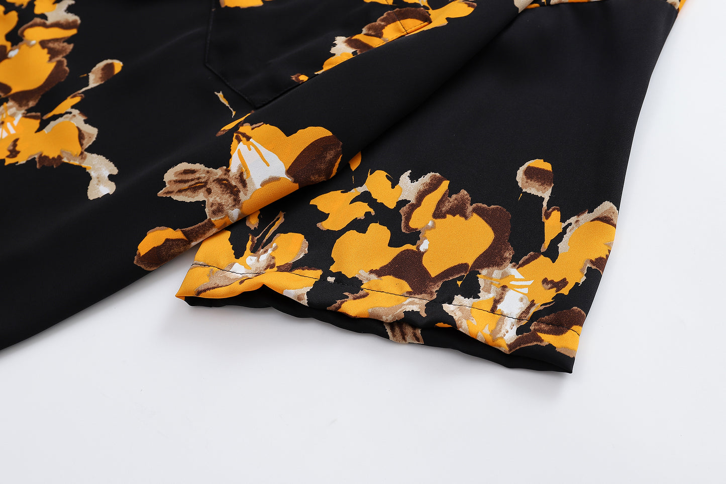 Floral Print Shirt-7093#
