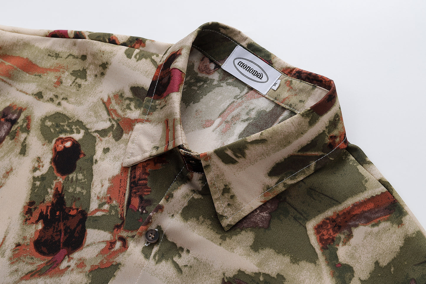 Floral Print Shirt-7095#