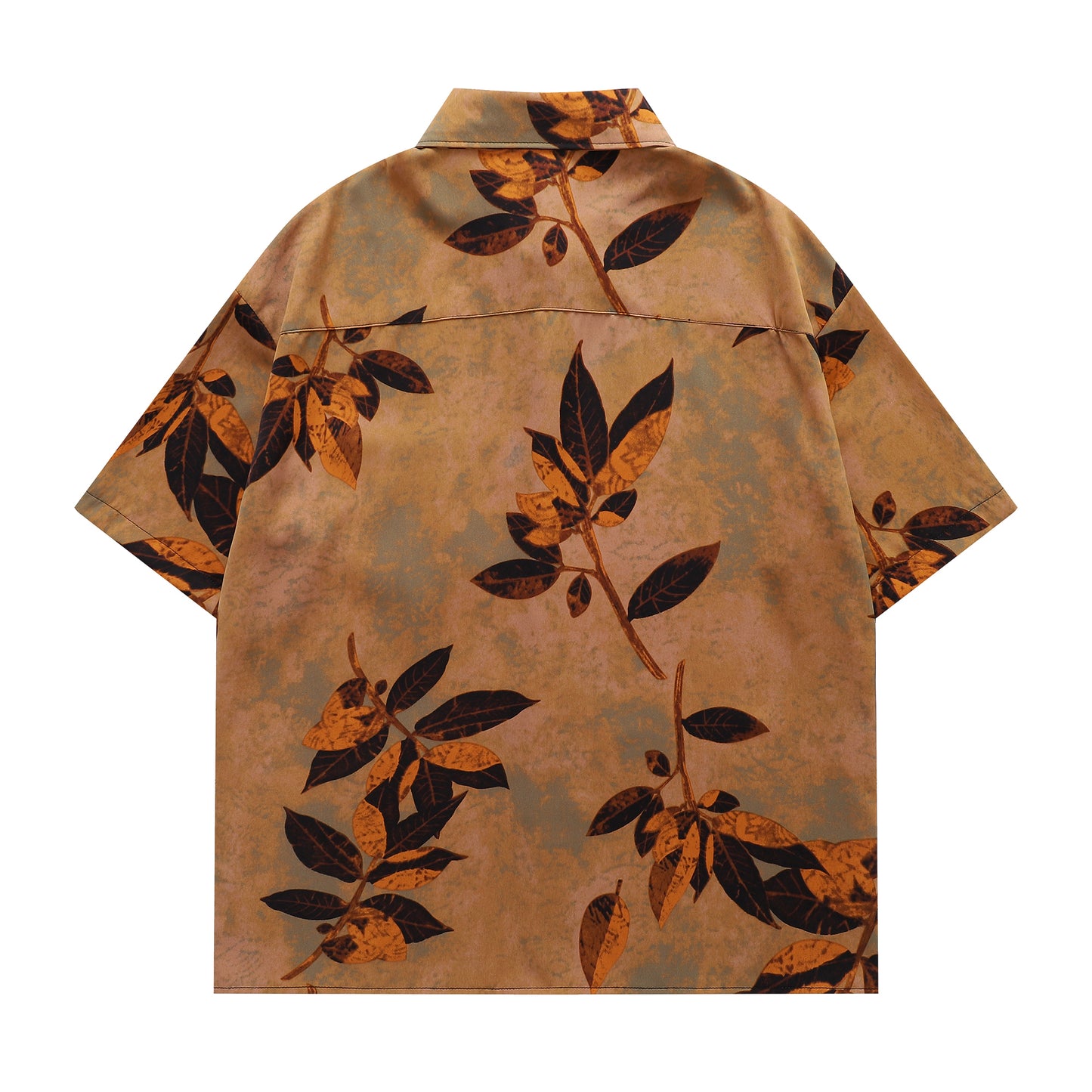 Floral Print Shirt-7096#