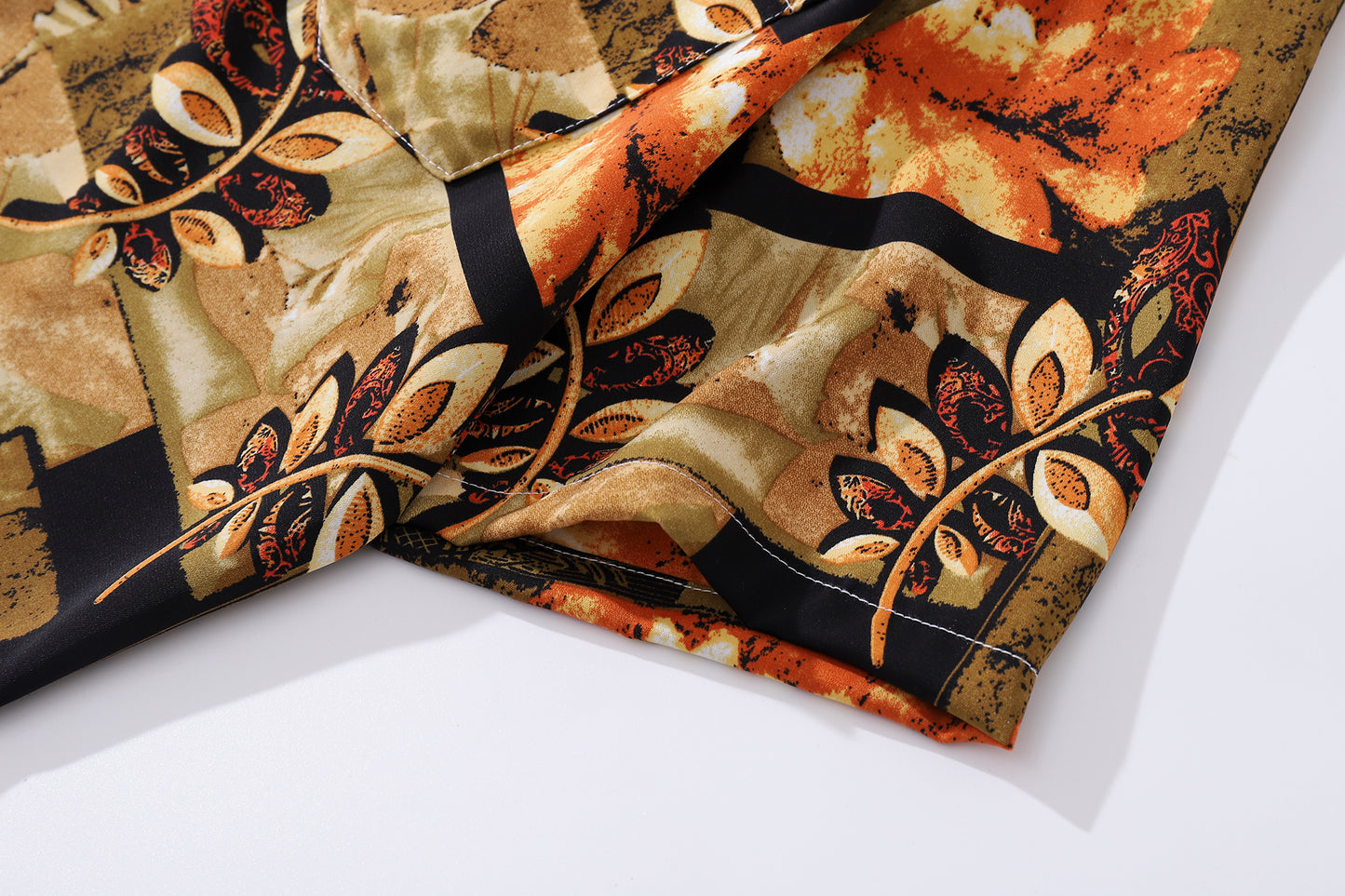 Floral Print Aloha Shirt-77129#