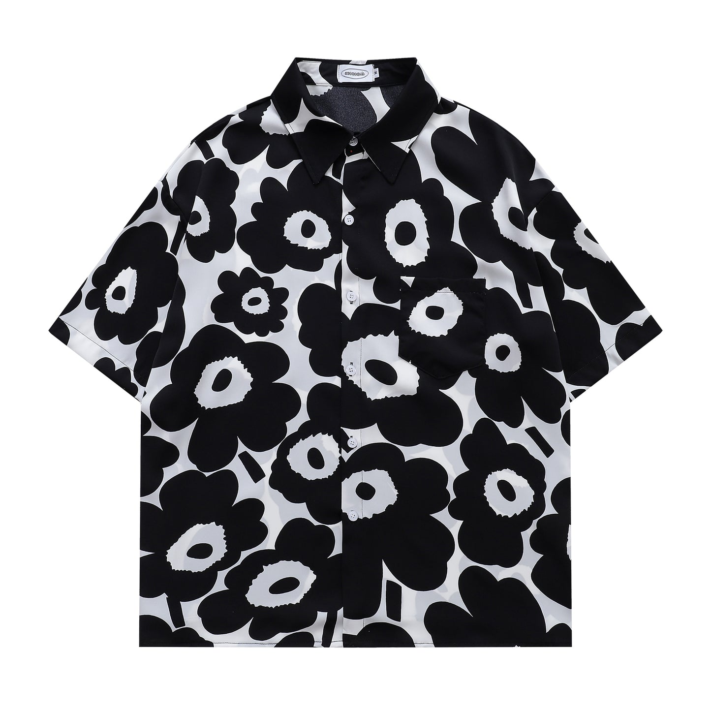 Floral Print Shirt-7085#