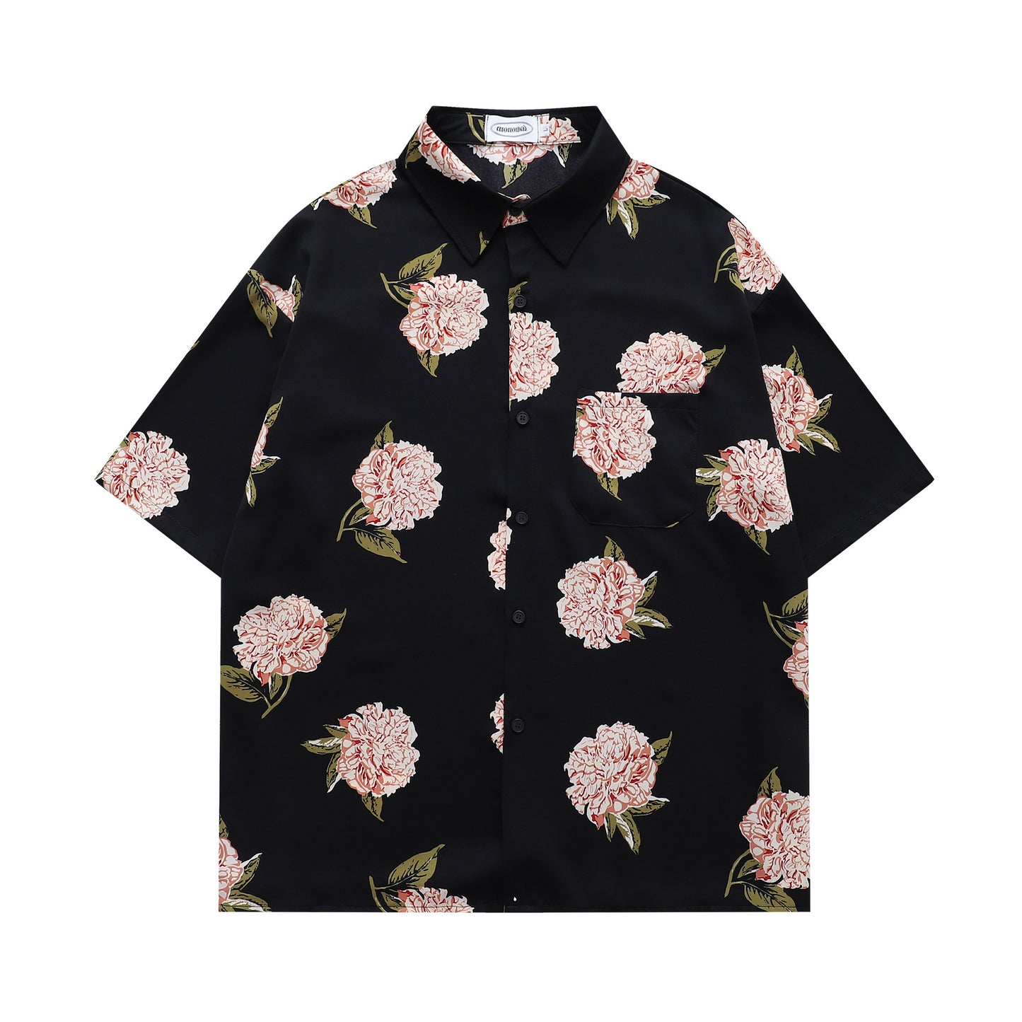 Floral Print Shirt-7067#