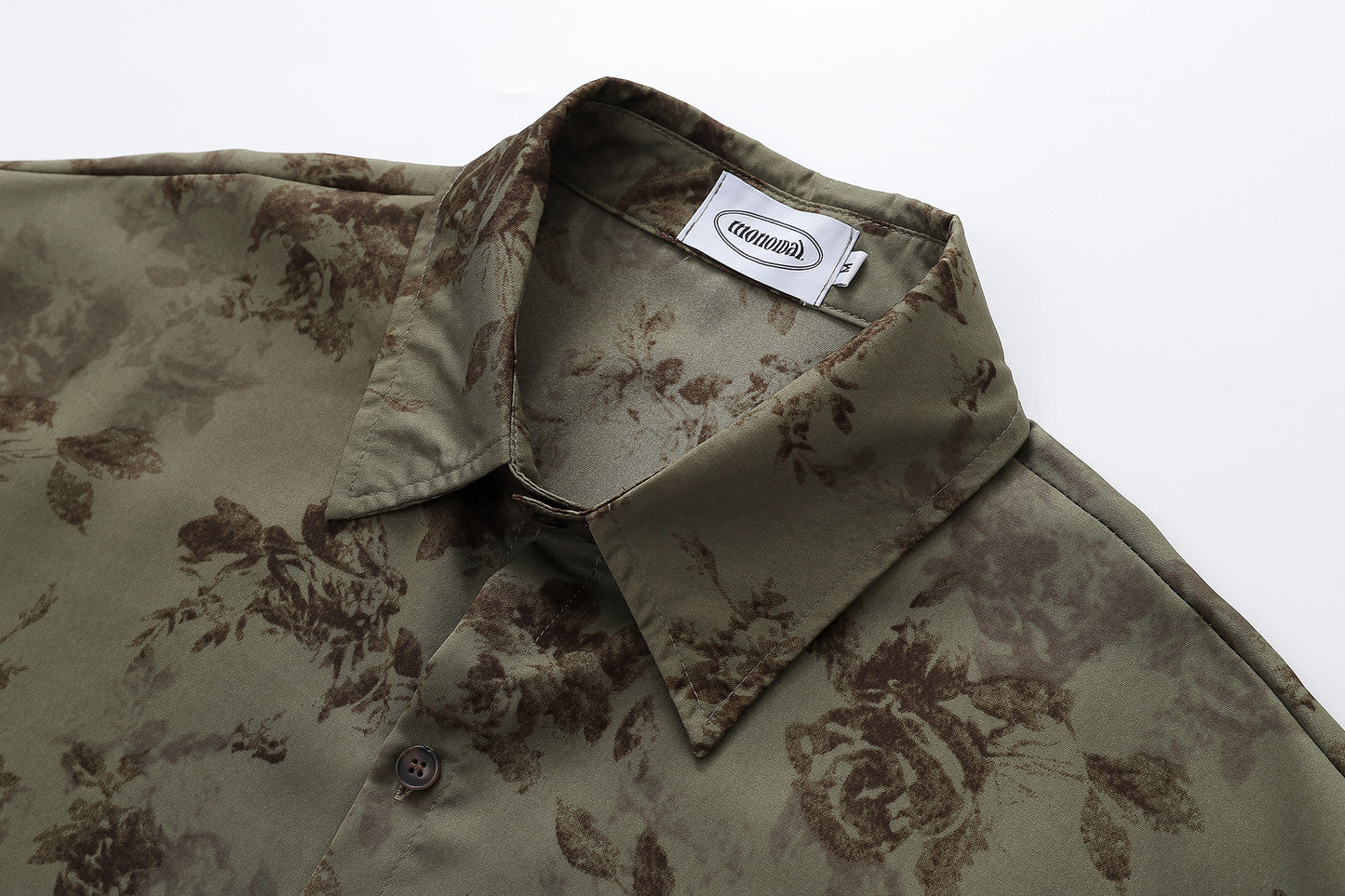 Floral Print Shirt-7092#