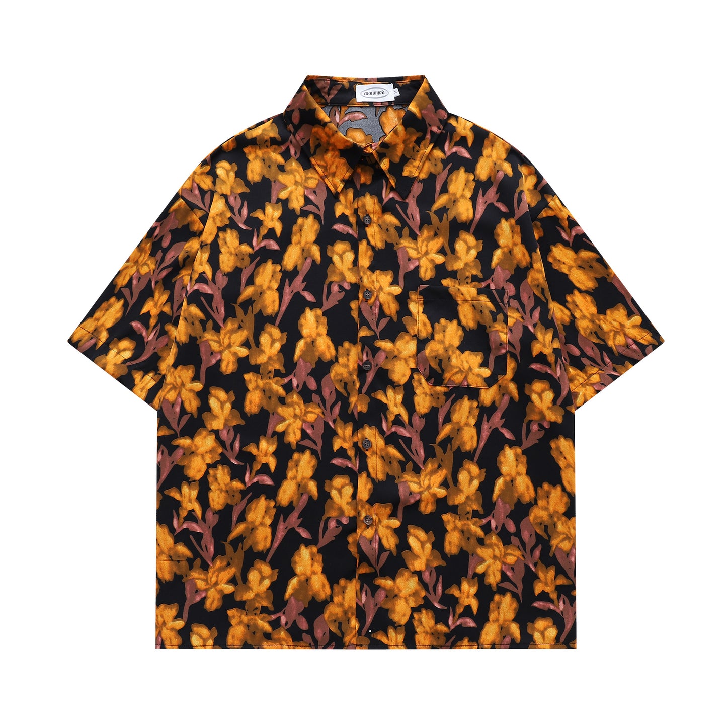 Floral Print Shirt-7071#