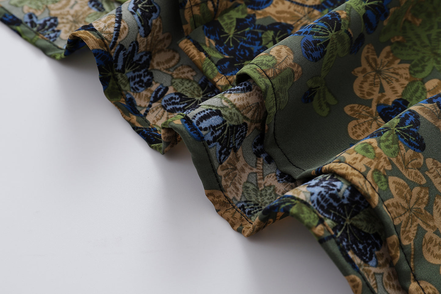 Floral Print Shirt-7116#