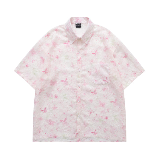 Floral Print Tasselled Shirt