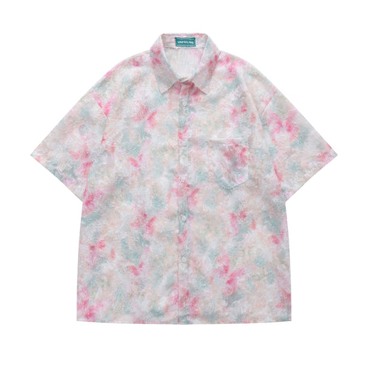Floral Print Tasselled Shirt