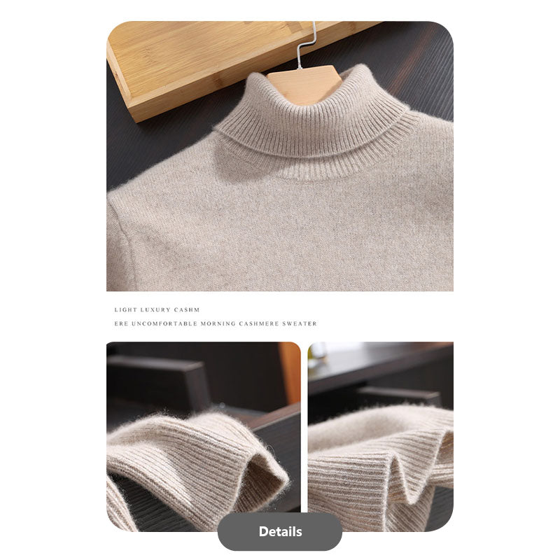 Goat Cashmere Turtleneck Sweater
