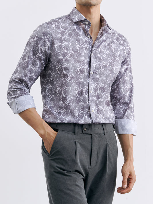 Floral Print Shirt-CC3553#