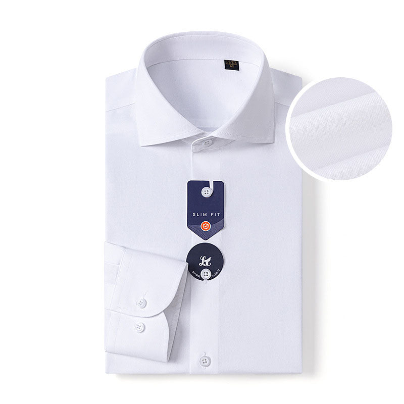 200s Cotton-Linen Non-Iron Lightweight Long-Sleeve Shirt