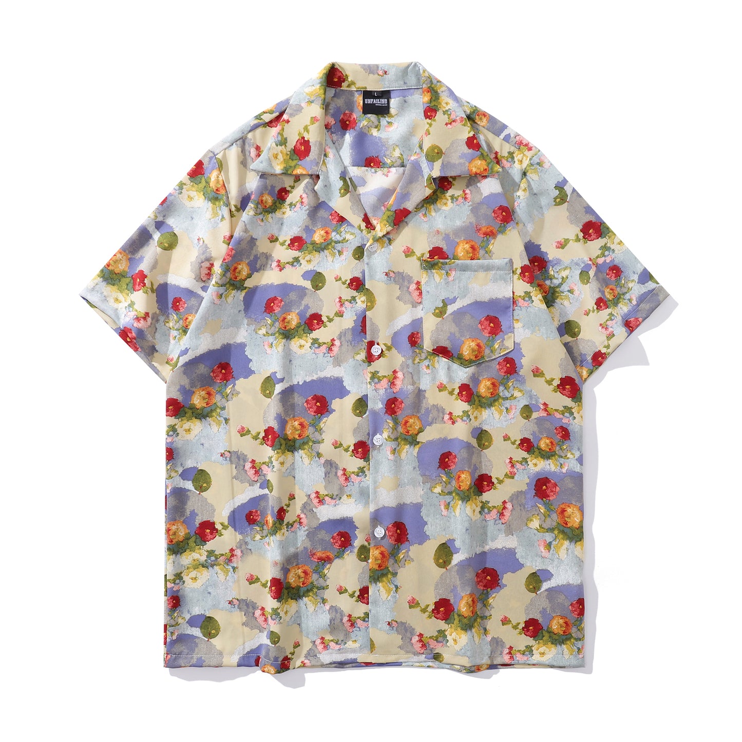 Floral Print Aloha Shirt