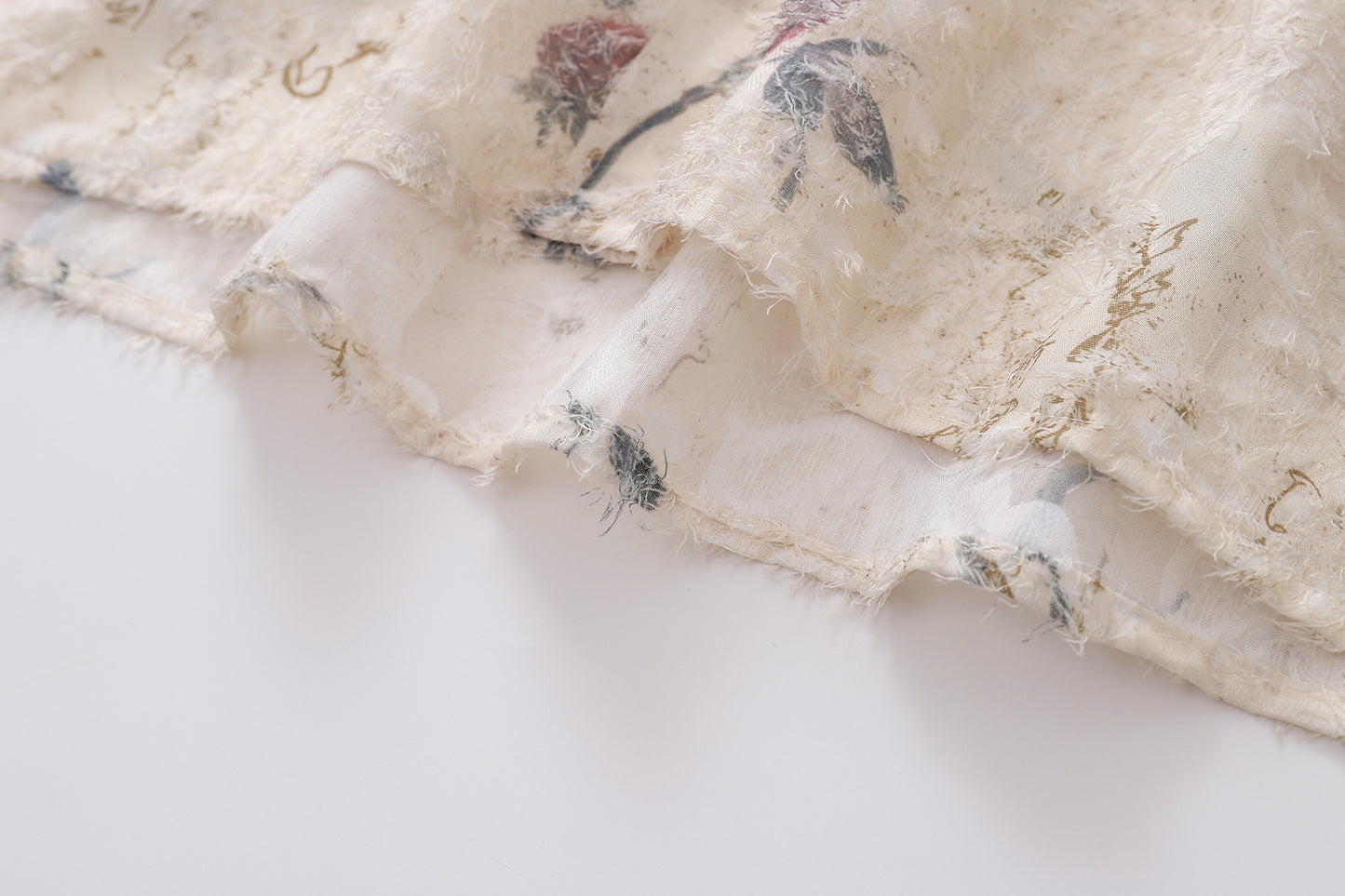 Floral Print Tasselled Shirt