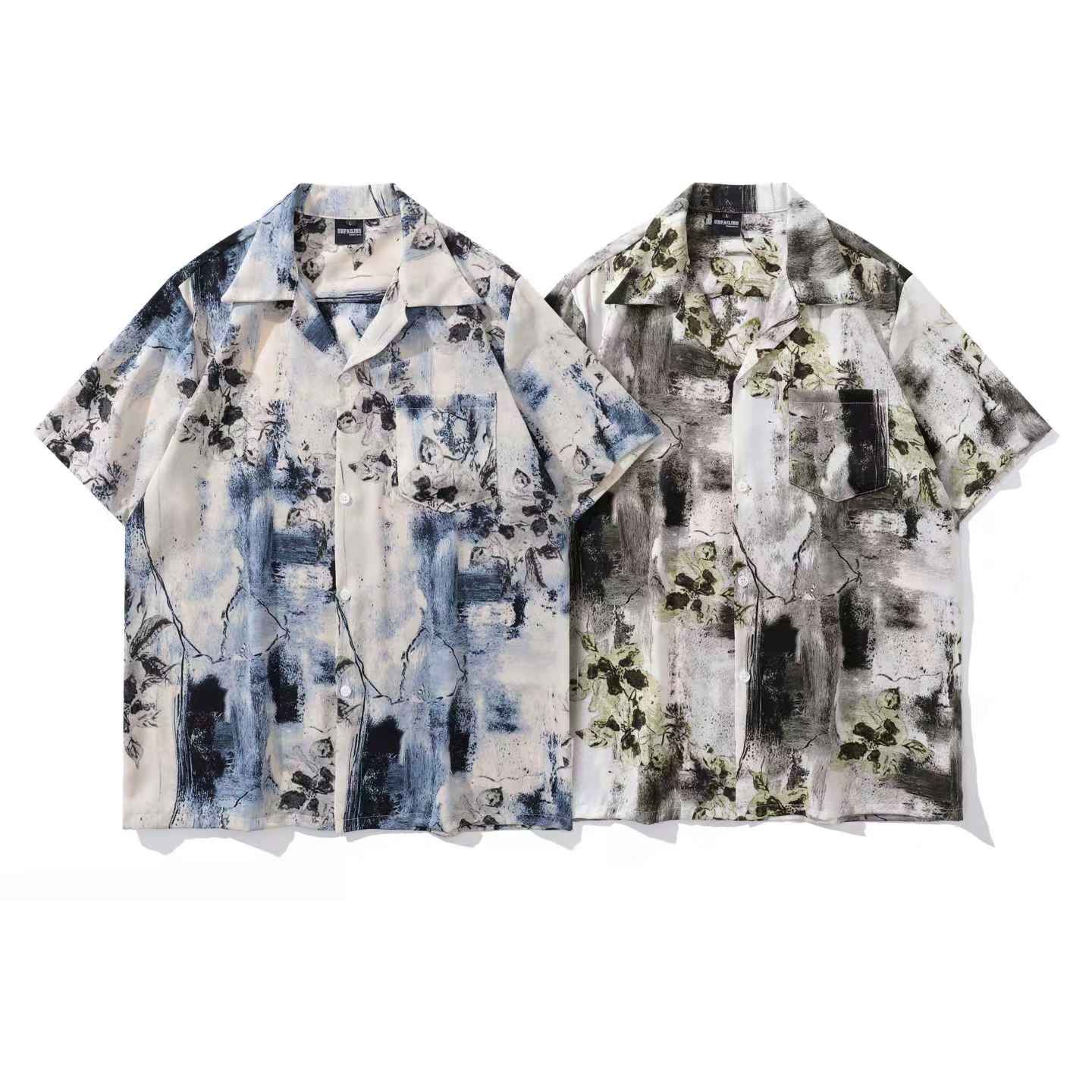 Floral Print Aloha Shirt