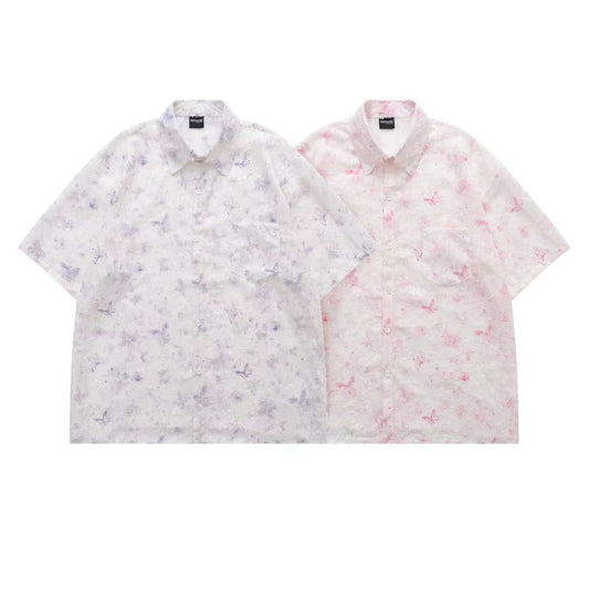 Floral Print Tasselled Shirt