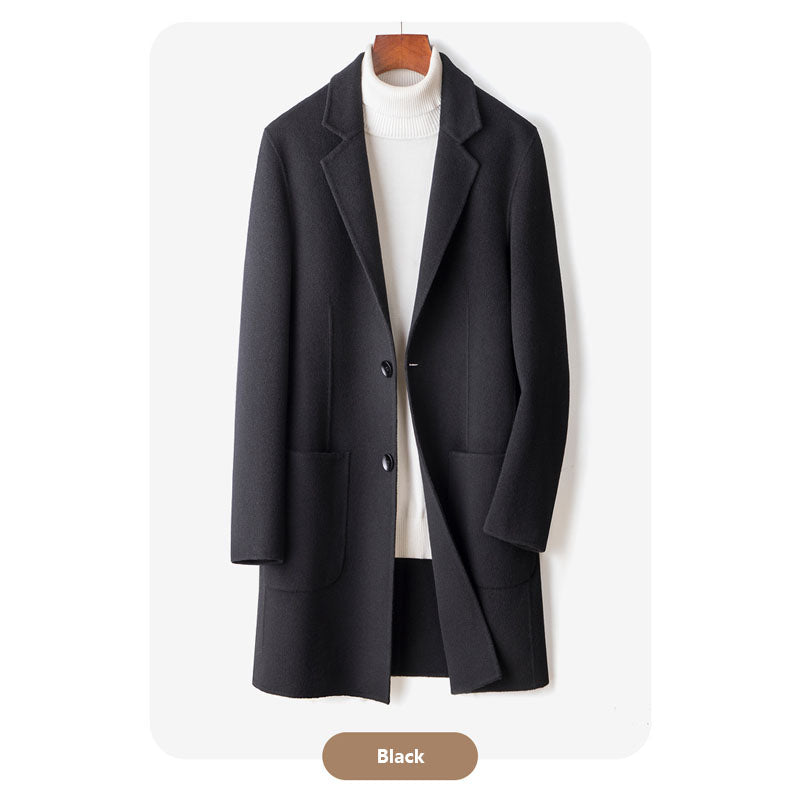 Single-Breasted Wool Coat