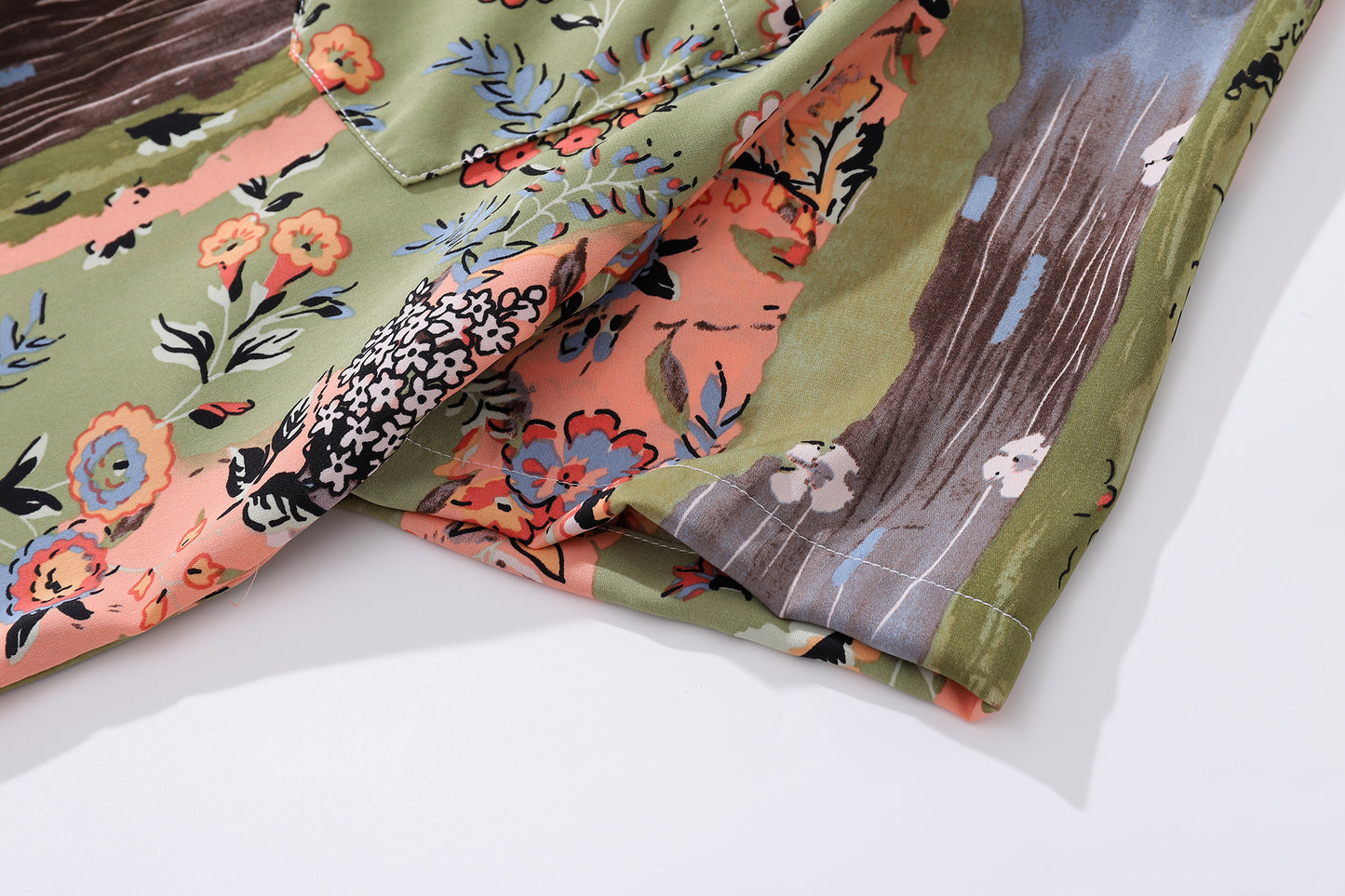 Floral Print Aloha Shirt