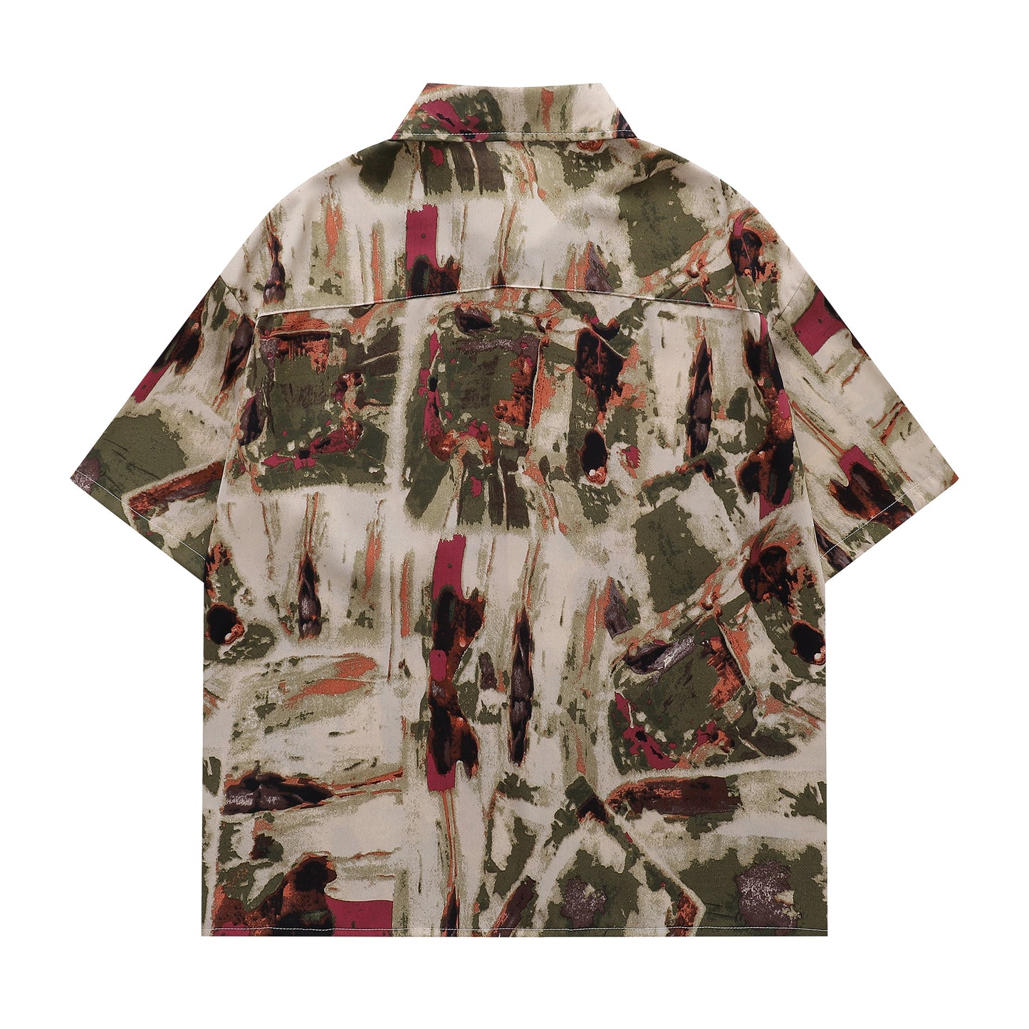 Floral Print Shirt-7095#