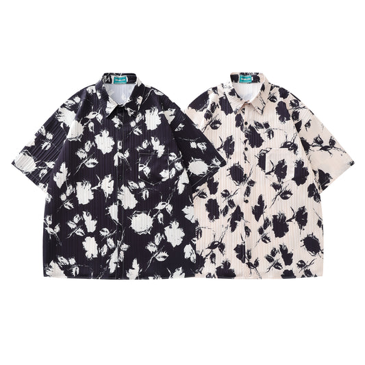 Floral Print Waves Shirt